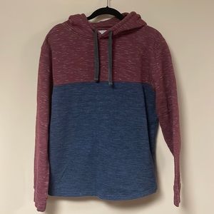 Alpha Beta red and blue hoodie